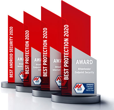 Bitdefender Earns Four AV-TEST Best Protection Awards