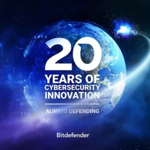 BITDEFENDER 20 YILLIK SİBER GÜVENLİK LİDERLİĞİNİ KUTLUYOR!